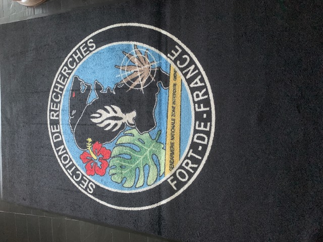 Tapis personnalisé Section de Recherches Fort-de-France